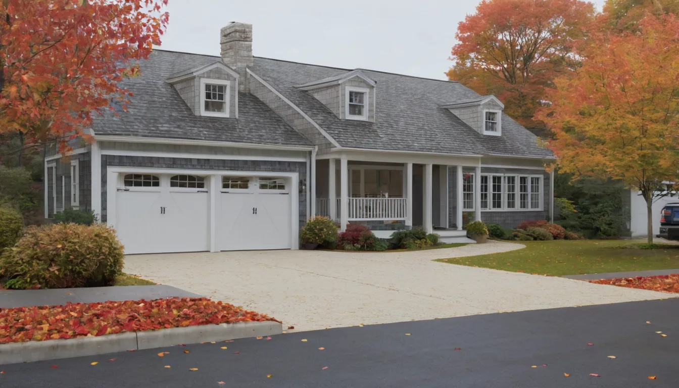 An older home with a freshly coated garage floor in the Chester area